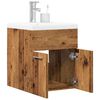 vidaXL 2 Piece Bathroom Furniture Set Old Wood Engineered Wood
