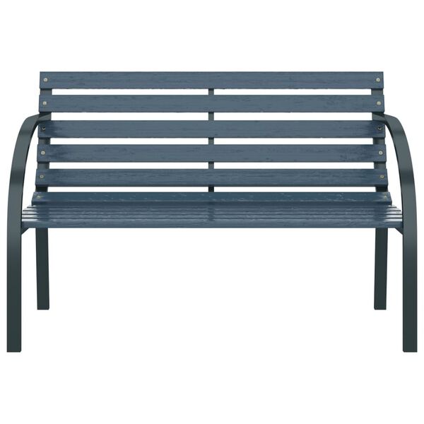 vidaXL Garden Bench 120 cm Grey Wood