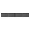 vidaXL Fence Panel Set WPC 699x105 cm Black