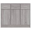 vidaXL Sideboard Grey Sonoma 91x28x75 cm Engineered Wood