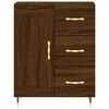 vidaXL Highboard Brown Oak 69.5x34x180 cm Engineered Wood