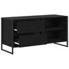 vidaXL TV Cabinet Black Oak 100 x 36 x 49.5 cm Engineered Wood