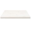 vidaXL Table Top White 60x60x2.5 cm Solid Wood Pine Square