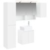 vidaXL Bathroom Cabinet Set 5 pcs White Engineered Wood