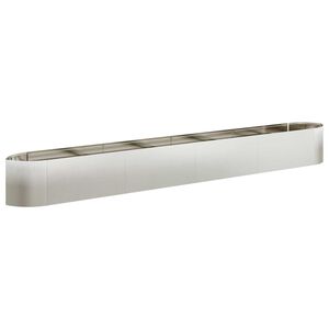 vidaXL Raised Garden Bed Stainless Steel 380 x 40x 40 cm Steel