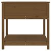 vidaXL Planter with Shelf Honey Brown 82.5x82.5x81 cm Solid Wood Pine