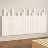 vidaXL Wall Headboard White 159.5x3x80 cm Solid Wood Pine