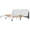 vidaXL Bed Frame with LED without Mattress "Zadar" White 160x200 cm
