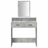 vidaXL Dressing Table Concrete Grey 79 x 41 x 140 cm Engineered Wood