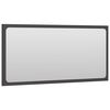vidaXL Bathroom Mirror Grey 80x1.5x37 cm Engineered Wood