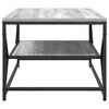 vidaXL Coffee Table Grey Sonoma 90 x 50 x 40 cm