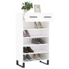 vidaXL Shoe Cabinet White 60x35x105 cm Engineered Wood
