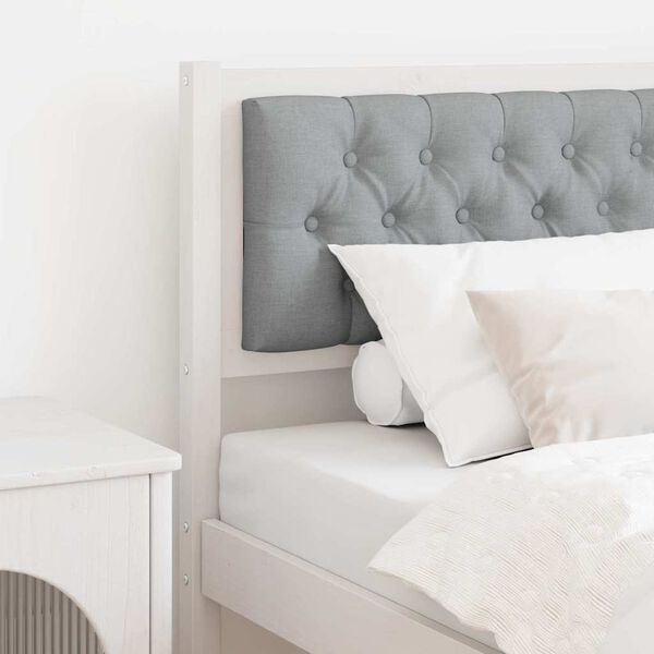 vidaXL Headboard Other White and light grey 80 cm Solid pine wood