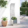vidaXL Garden Privacy Screen Silver 32 x 150 cm Galvanised steel