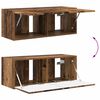 vidaXL TV Wall Cabinet Set Wall-mounted 4 pcs Old Wood Engineered Wood