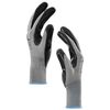 vidaXL Work Gloves 24 pcs Grey and Black 9 / L Polyester
