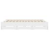 vidaXL Bed Frame with Drawers without Mattress White 160x200 cm