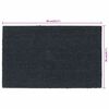 vidaXL Door Mat Dark Grey 50x80 cm Tufted Coir