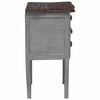 vidaXL Bedside Cabinet Solid Mahogany Wood 48x35x64 cm