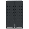 vidaXL Wheelie Bin Storage for Single Bin Anthracite 69x79x117 cm Steel
