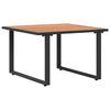 vidaXL Coffee Table Black and Brown 55 x 55 x 35 cm