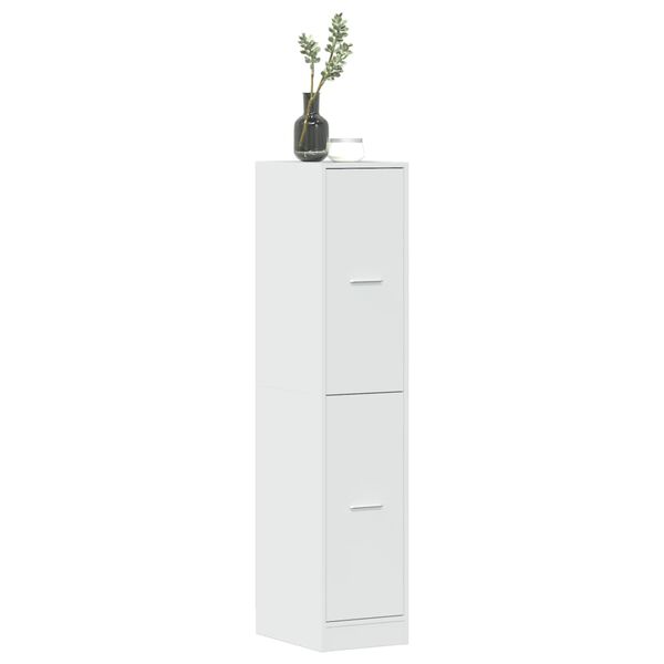 vidaXL Apothecary Cabinet High Gloss White 30x41x144.5 cm Engineered Wood