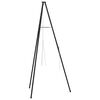 vidaXL Campfire Tripod Black 92 x 92 x 151.5 cm Steel