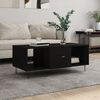 vidaXL Coffee Table Black 102x50x40 cm Engineered Wood