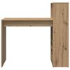 vidaXL Desk with Shelf Artisan Oak 108 x 55 x 103.5 cm Engineered Wood