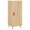 vidaXL Highboard Sonoma Oak 34.5x34x180 cm Engineered Wood