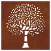 vidaXL Garden Wall Decoration 55x55 cm Corten Steel Tree Design