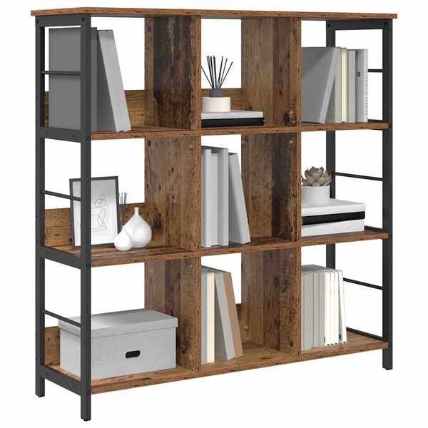 vidaXL Bookshelf Old Wood 102 x 32 x 104.5 cm Engineered Wood