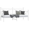 vidaXL Day Bed without Mattress White 75x190 cm Steel