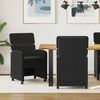 vidaXL Dining Chairs with Wheels 2 pcs Black 58 x 65 x 98 cm Velvet