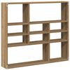 vidaXL Wall Shelf Artisan Oak 90x16x78 cm Engineered Wood