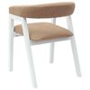 vidaXL Dining Chairs 2 pcs White 54 x 57 x 73 cm Solid Rubber Wood