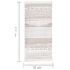 vidaXL Rug Beige 80x150 cm Cotton
