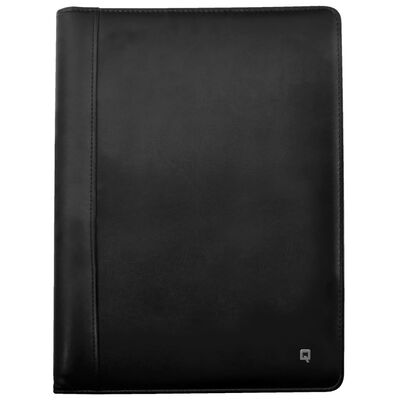 Desq A4 Conference Folder With Notepad, Black Leather Folder Png