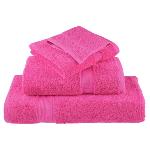 vidaXL Premium Bath Towels "SOLUND" 2 pcs Pink 100x150 cm 600 gsm