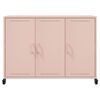 vidaXL Sideboard Pink 100.5x39x72 cm Steel