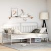 vidaXL Daybed Frame White 107 x 203 cm Powder-Coated Steel