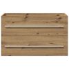 vidaXL Bathroom Sink Cabinet Artisan Oak 80x38.5x48 cm Engineered Wood