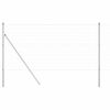 vidaXL Euro Fence Ground Fix 25 x 1 m Galvanised Steel Silver Mesh