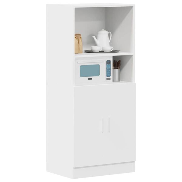 vidaXL Kitchen Cabinet White 57x41.5x131.5 cm Engineered Wood