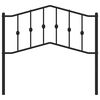 vidaXL Metal Replace Headboard Black 100 cm
