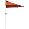 vidaXL Garden Parasol Terracotta 294 x 150 x 224 cm Fabric