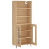 vidaXL Highboard Sonoma Oak 69.5x34x180 cm Engineered Wood
