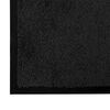 vidaXL Door Mat Black 120 x 80 x 1.2 cm Teddy Fabric