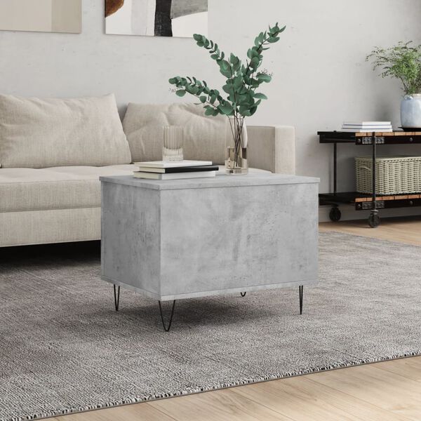 vidaXL Coffee Table Concrete Grey 60x44.5x45 cm Engineered Wood
