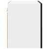 vidaXL Hanging Cabinet 2 pcs Black Oak and White 40 x 31 x 40 cm